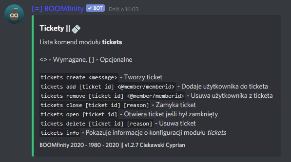 tickets example